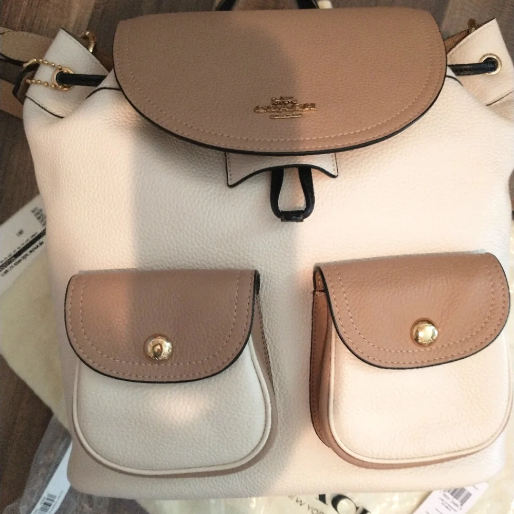 Coach back pack Penny multichalk New with tags - Picture 1 of 8